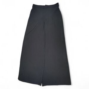 Max Studio Palazzo Dress Pants Womens L Black Elastic Wide Leg Workwear Chic NWT